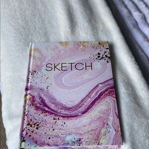 Marble Sketchbook with Gold Accents